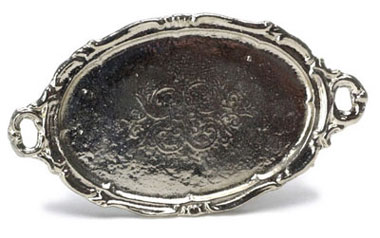 Dollhouse Miniature Oval Tray 2In